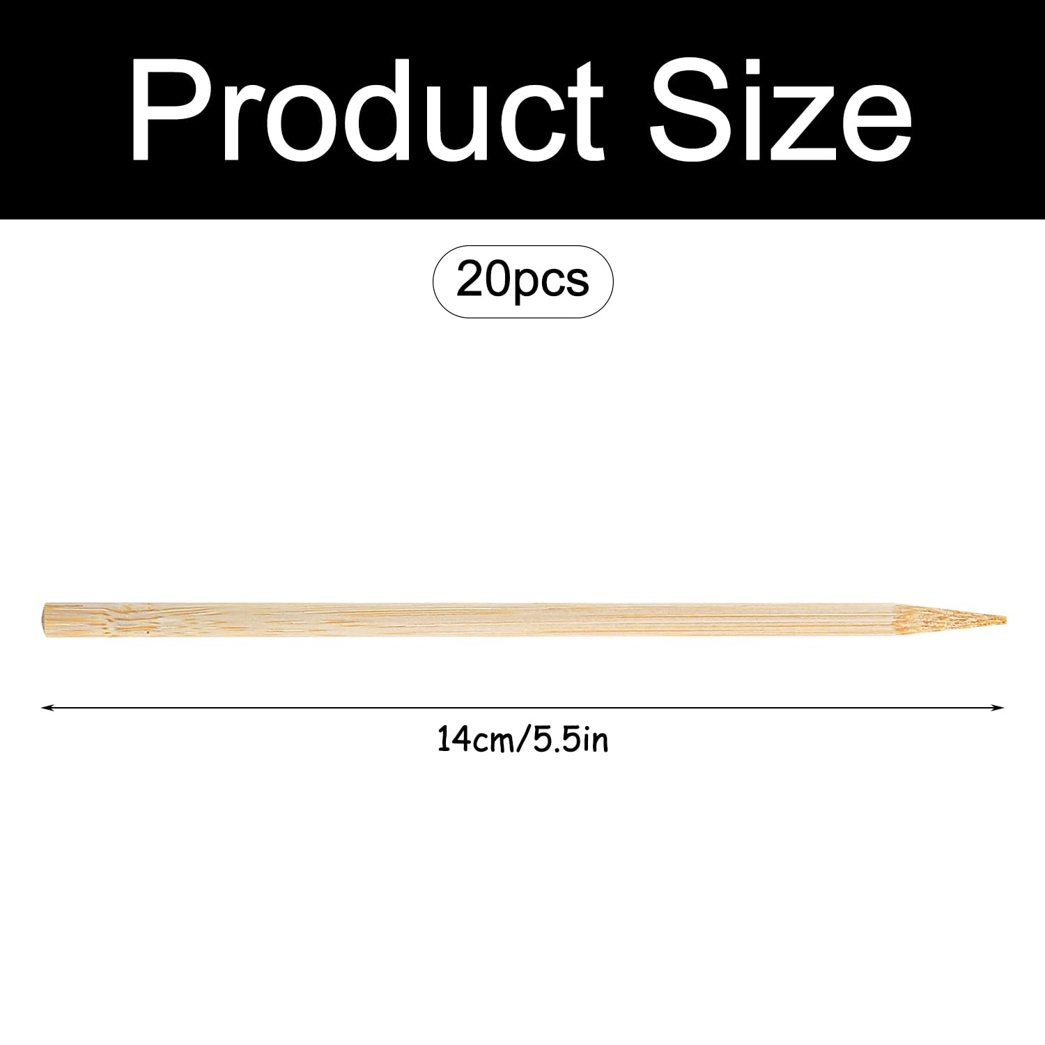 Luckious 20 Pcs Wooden Stylus Wooden Stick Scratch Art Tool Scratch Art Tool Scratch Drawing Book Handmade Scratch Stick DIY Handmade Scratch Drawing Pen - Image 2