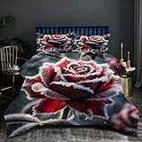 Inclus dans le set : Ce set de literie Couette Édredon comprend une couette mesurant 140 x 200 cm et deux taies d'oreiller de 65 x 65 cm, conformes aux normes françaises, il s'adapte parfaitement à votre lit.