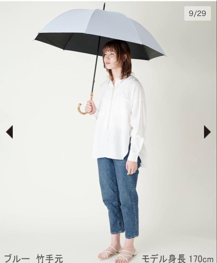 サンバリア100 長傘 サンバリア100 Sサイズ moku ブルー Lサイズ moku