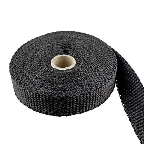Image of JCP Heat-Resistant Header and Exhaust Pipe-Wrap Kit (Black, 1 inch Wide - 25ft)