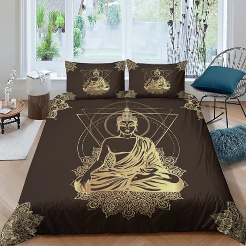 Housse de Couette Bouddha Microfibre Super Douce pour stopper les Nuits Agitées - 4
