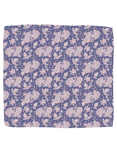 Image of BLACKSMITH Paisley and Floral Printed Italian Pocket Square for Men and Boys, for traditional Indian Wear like Bandhgala and Modi Jacket