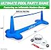 GoSports Splash Net Air, Inflatable Pool Volleyball Game - Includes Floating Net, Water Volleyballs and Ball Pump