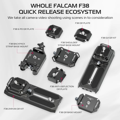 Image of FALCAM F38 Camera Quick Release Plate Compatible with Camera Clip V3 and F38 Backpack Clip (Plate Only) - 2465