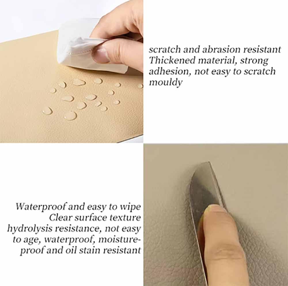 Parche de reparación de PU autoadhesivo, cinta gruesa de PU for despegar y pegar de 0,7 mm(Brown,19x50 in)