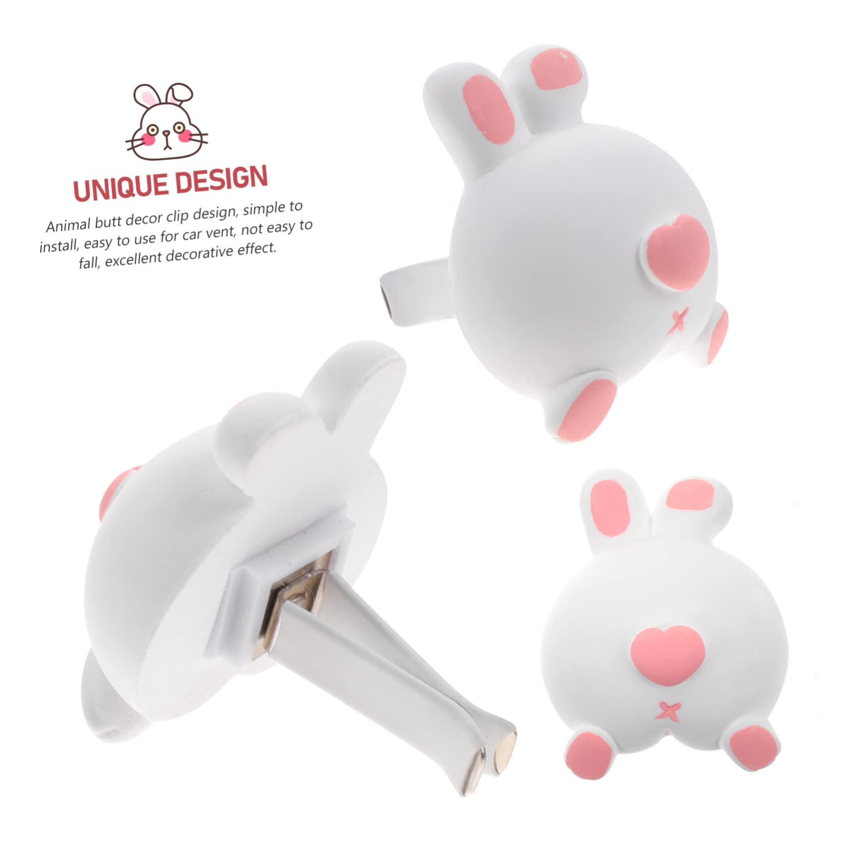 Mobestech 5pezzi Clip Per Auto Con Design Kawaii Diffusore Carino Per Uscita Aria Decorazione Unica e Funzionale Per Veicoli Facile Da Installare e Utilizzare