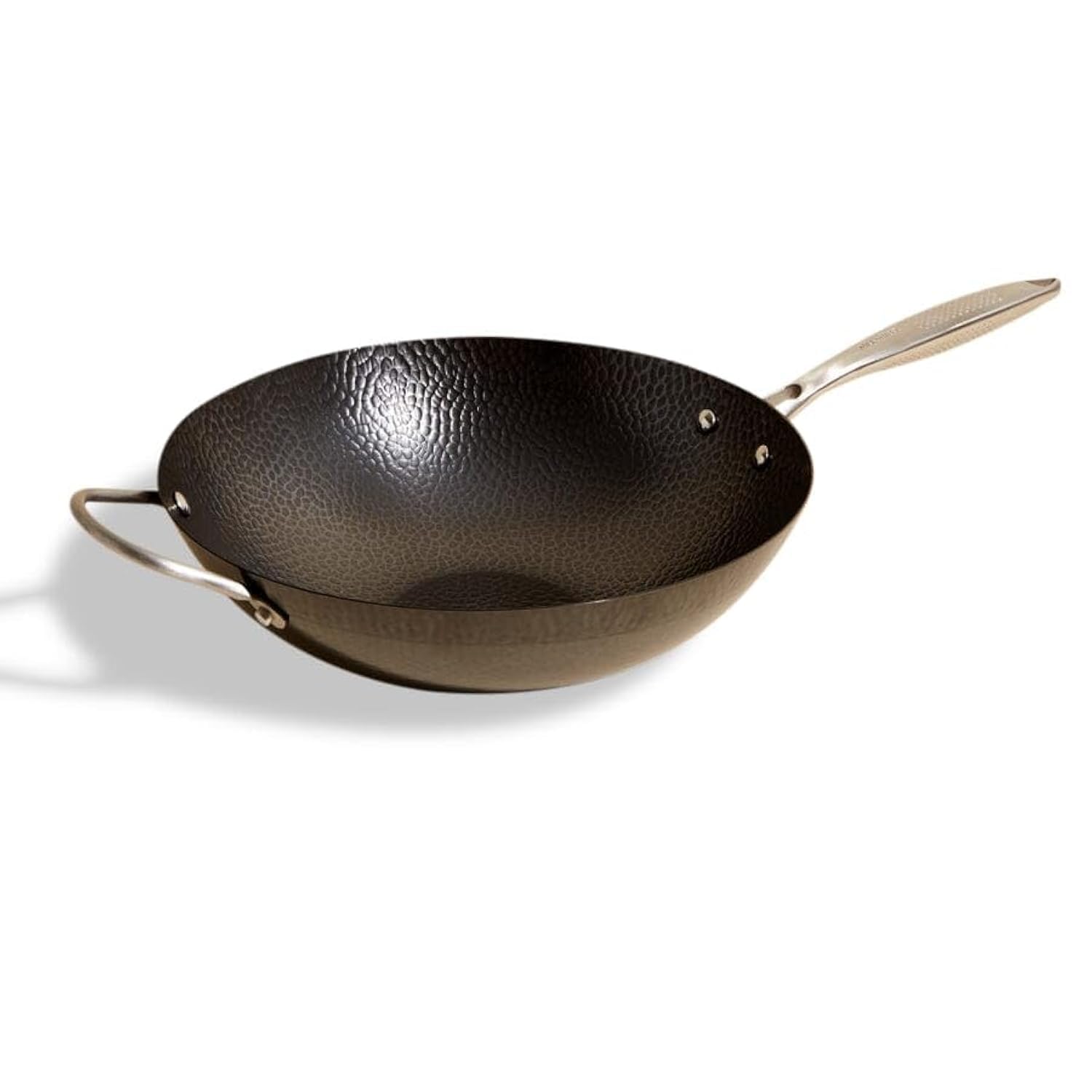 Milk Street - Wok de acero al carbono martillado de 3 piezas de 33 cm