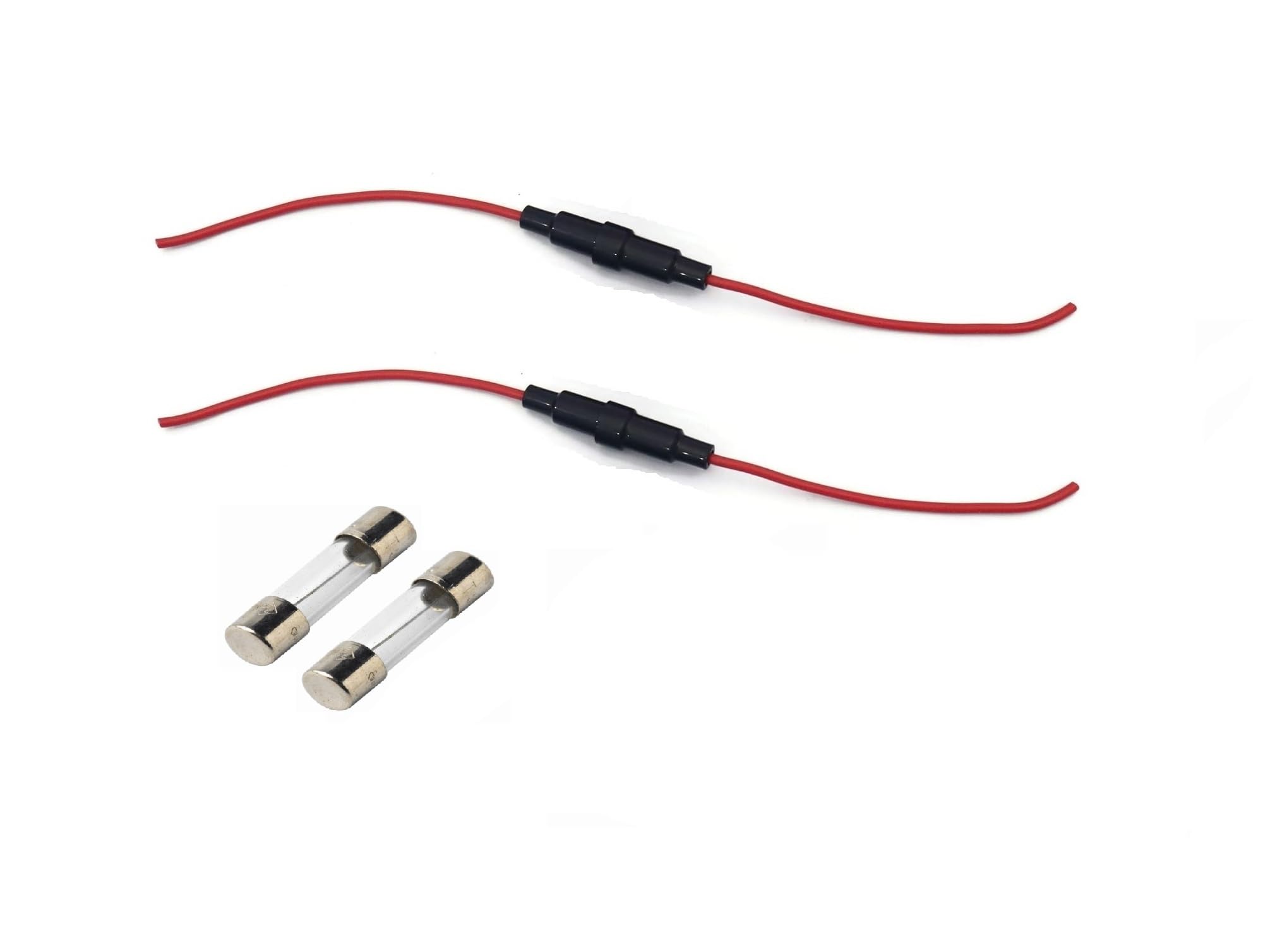 Combo Pack 5X20mm Glass Fuse (5Amp) with Inline Screw Type Fuse Holder 1015 18 AWG Wire - Pack of 2 each-image-28