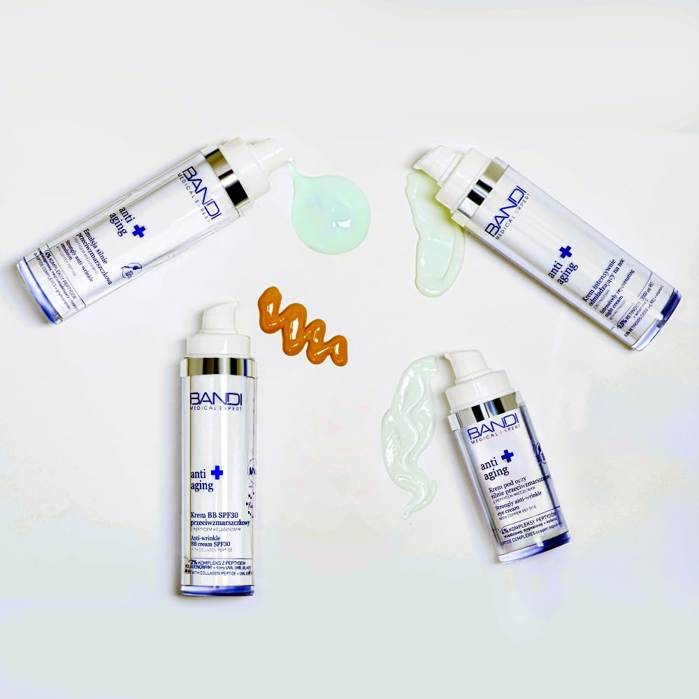 Bandi - Crema Rassodante Viso Anti-rughe con Rame GHK-Cu Idratante e Rigenerante Emulsione Potente per una Pelle Liscia Tonica ed Elastina con Molecole Neuromodulanti
