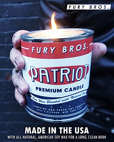 Long-Burning, One-Pint Premium Candles For Men | Vintage Inspired Oil Can Design | Lexington - Kentucky Bourbon & Oak | Soy Wax, Vegan Friendly, Made In The Usa | Fury Bros. | Classically Cool #TOP4