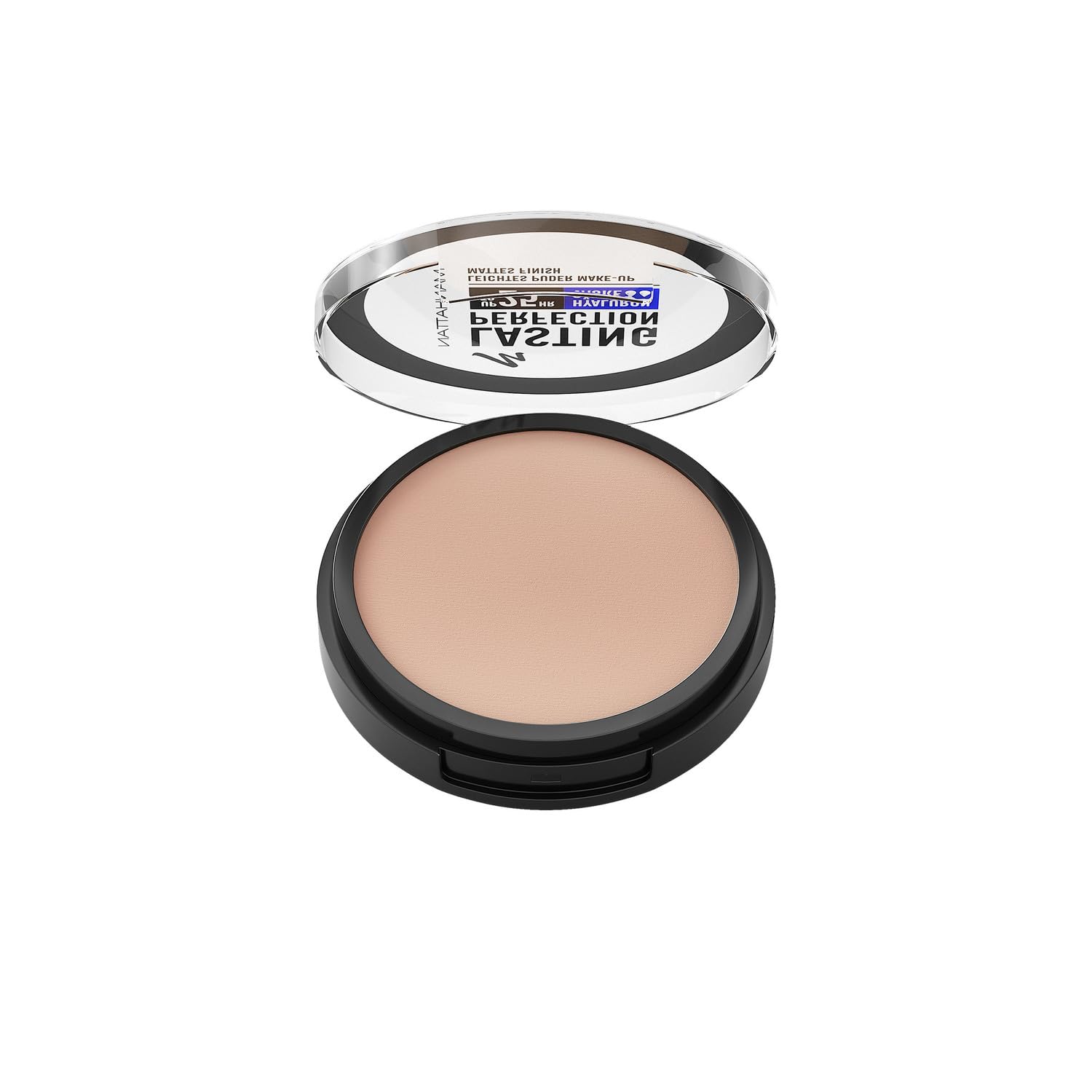 Manhattan Lasting Perfection Compact Make-Up puder o dużej sile krycia dla naturalnego, matowego wykończenia, kolor 004 Rose Ivory, 7 g