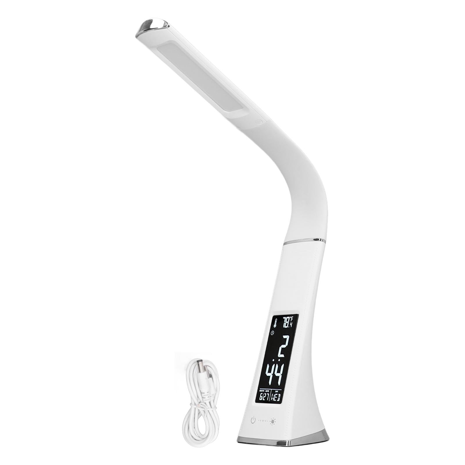 Lampa biurkowa LED, regulowana gęsia szyja, ściemniane sterowanie dotykowe, bezprzewodowa, do domowego biura, nauki, lampka do czytania, energooszczędna, nowoczesny design, przenośne i wszechstronne