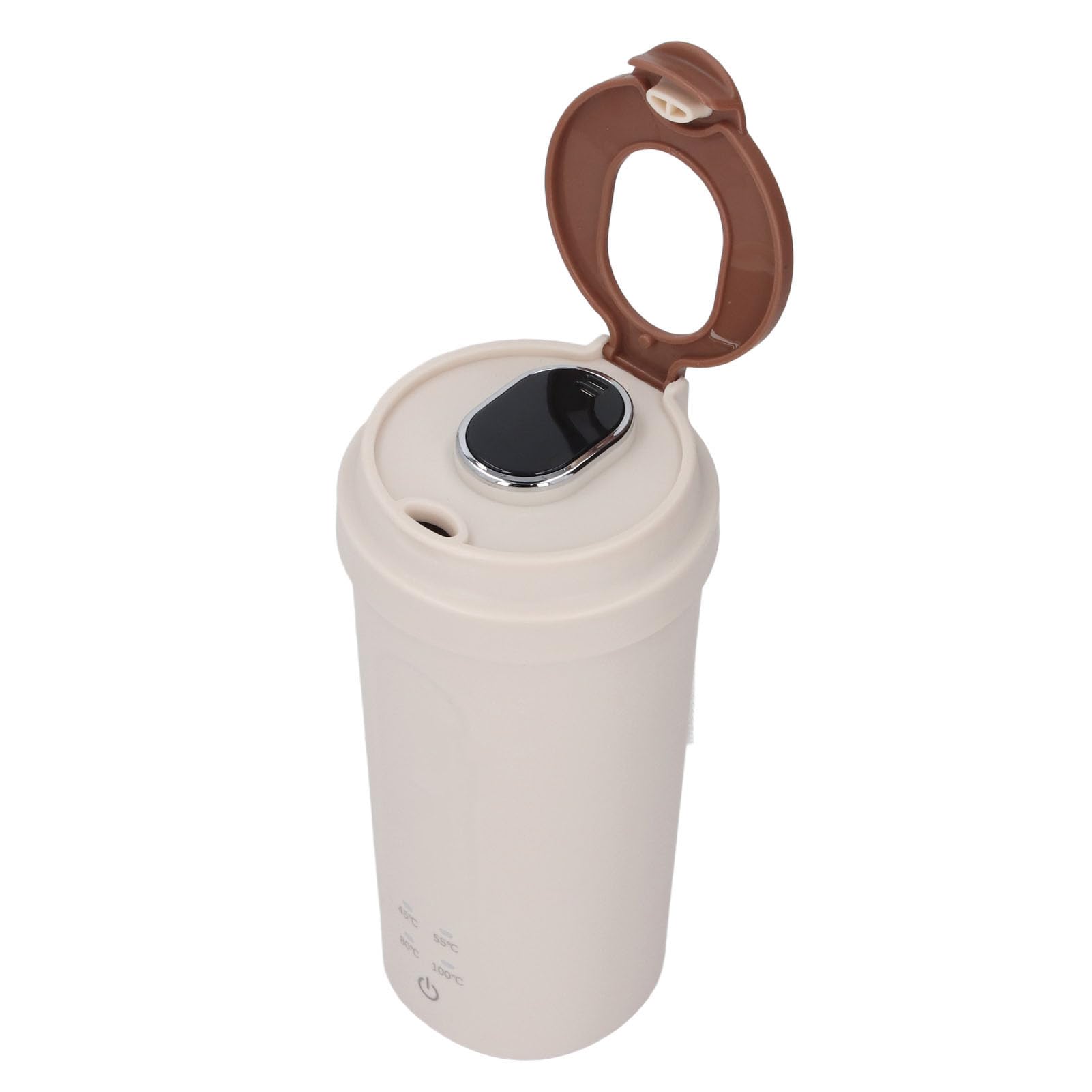 Hervidor Eléctrico de Viaje, Botella Aislada Compacta de Acero Inoxidable para té y café, 500 Ml, 300 W, Ideal para Exteriores