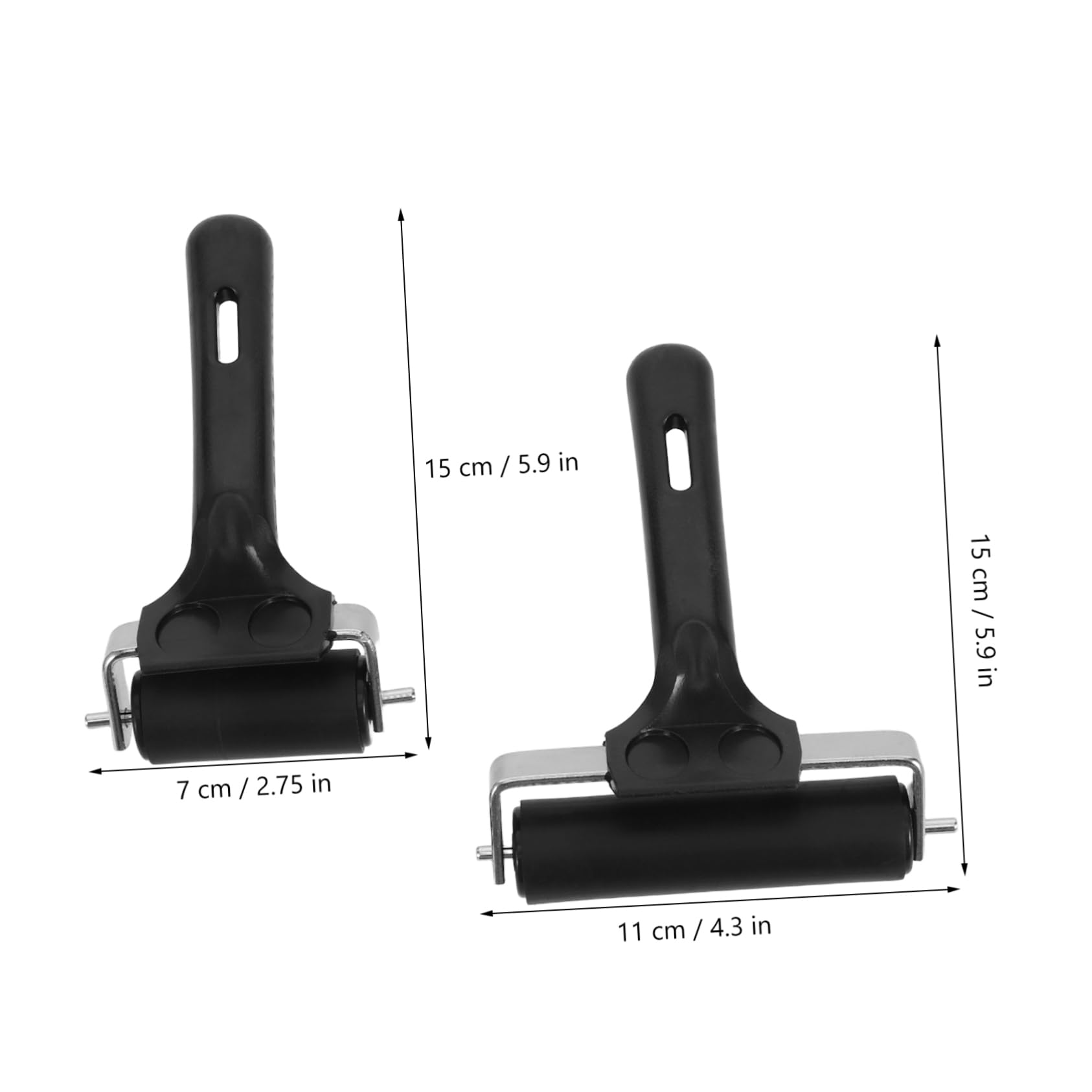Housoutil Printmaking Roller Tools: 2pcs Rubber Roller 6cm 10cm for Gluing Inking and Artistic Projects