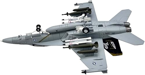 Miniatura 9 de Escala 1/100 F/A-18 Super Hornet VF103 Strike Fighter Aviones Militares Modelo de metal con soporte