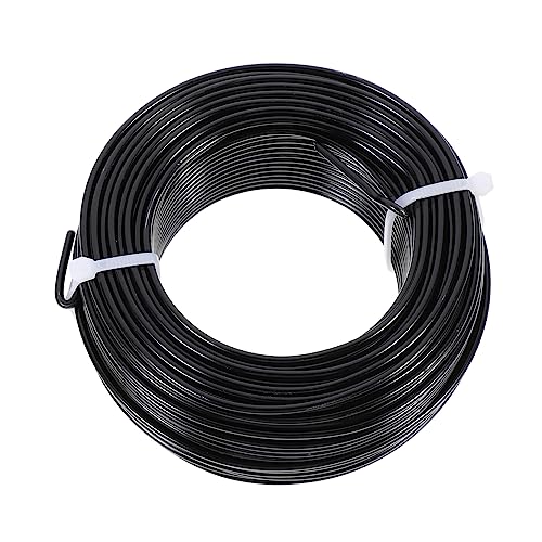 Alambre de aluminio flexible de 3 mm Homoyoyo en color negro para moldear manualidades de forma fácil