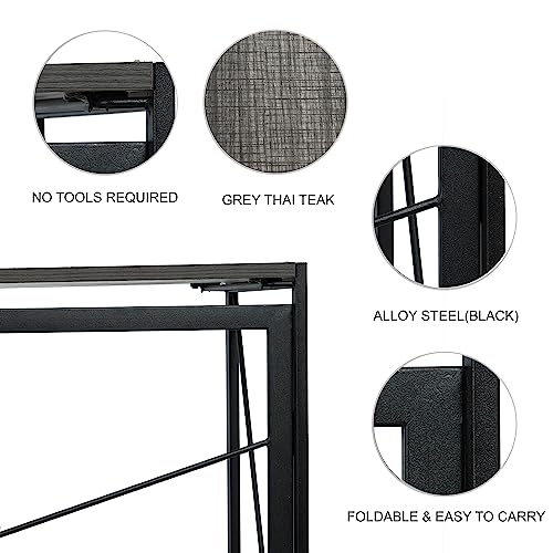 STAR WORK Folding Work Station Laptop Pc Computer Table For Home Office Desk (Height 29 In/74 Cms, Width 19 In/49 Cms | Dimension 36 Inches/92 Cms... - Image 5