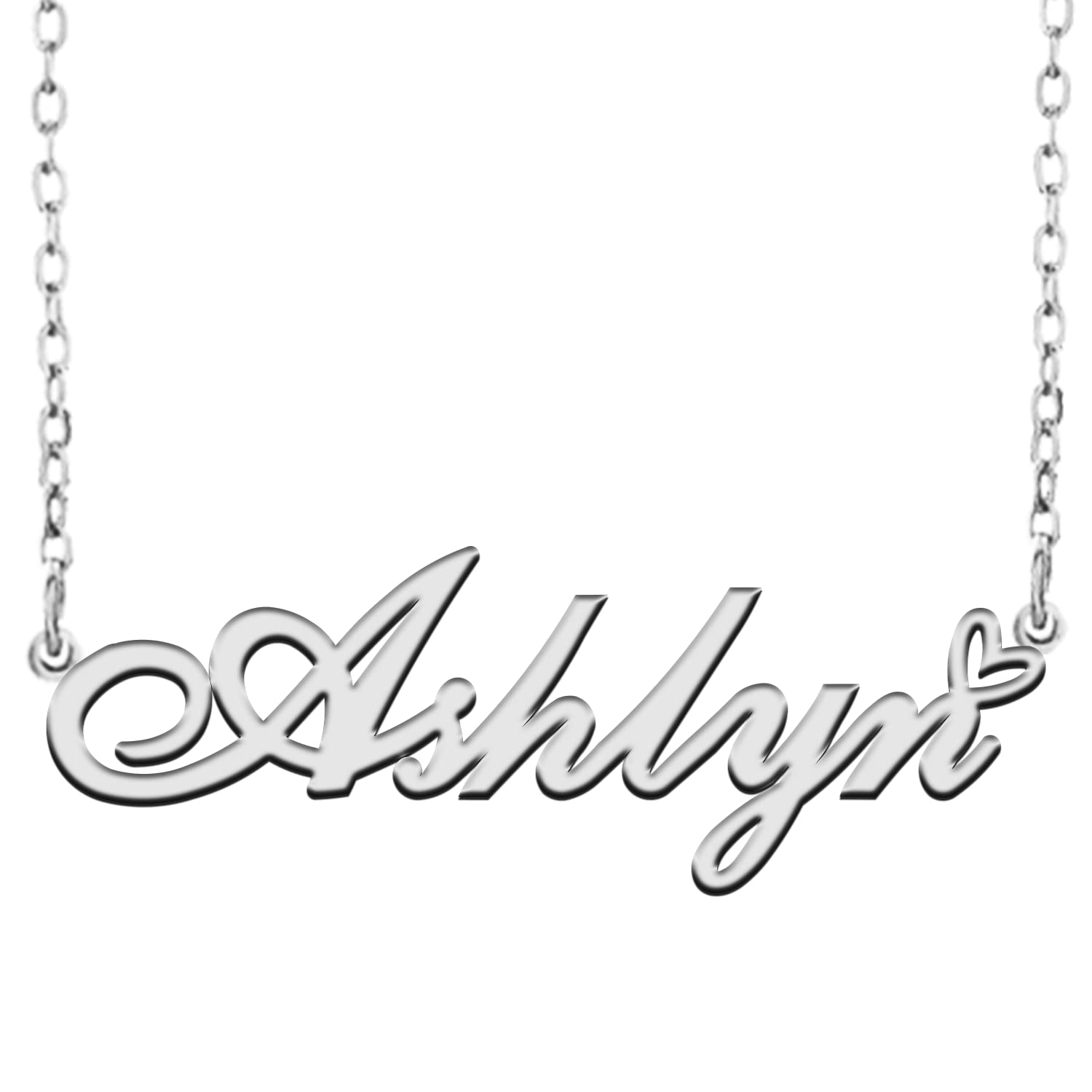 A168ACustom Name Necklace Customized Personalized Plated Name Necklace for Mother Daughter Friendship Women Valentine's Day Christmas Birthday New Year