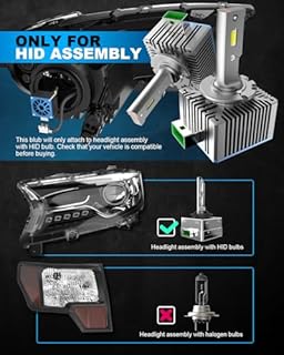 BEAMFLY D3S LED Lampadine 36000LM, Lampadina per Fari Auto, 110W Abbaglianti/Anabbagliant Sostituisci Lampadine Allo Xeno Originale HID D3S Plug and Play - 2 Lampade