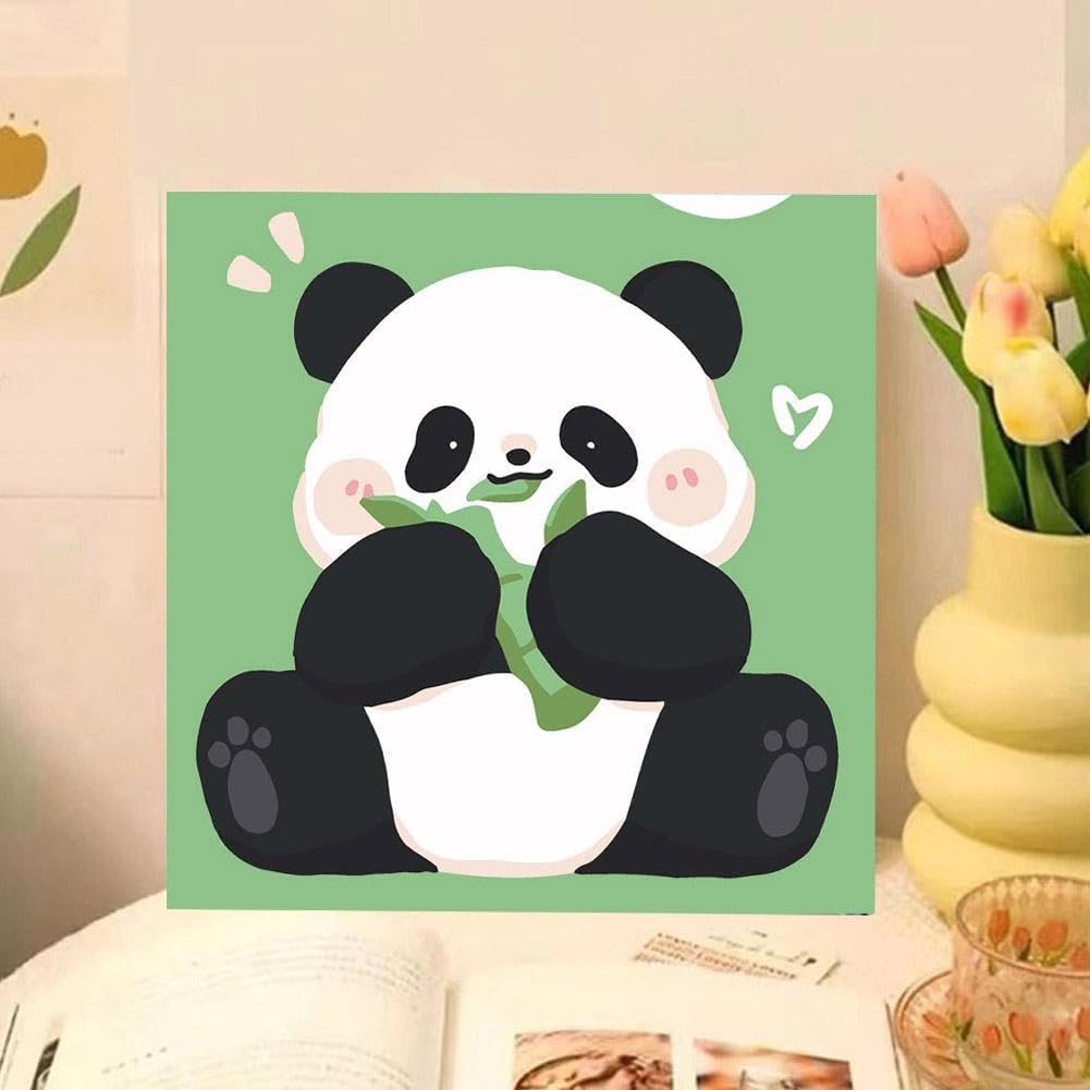 Amazon.co.jp: パンダ 数字油絵 数字キットによる絵画 超かわいい 動物