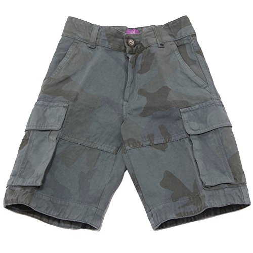 Bermuda camouflage grigio short enfant pour les jeux de plein air