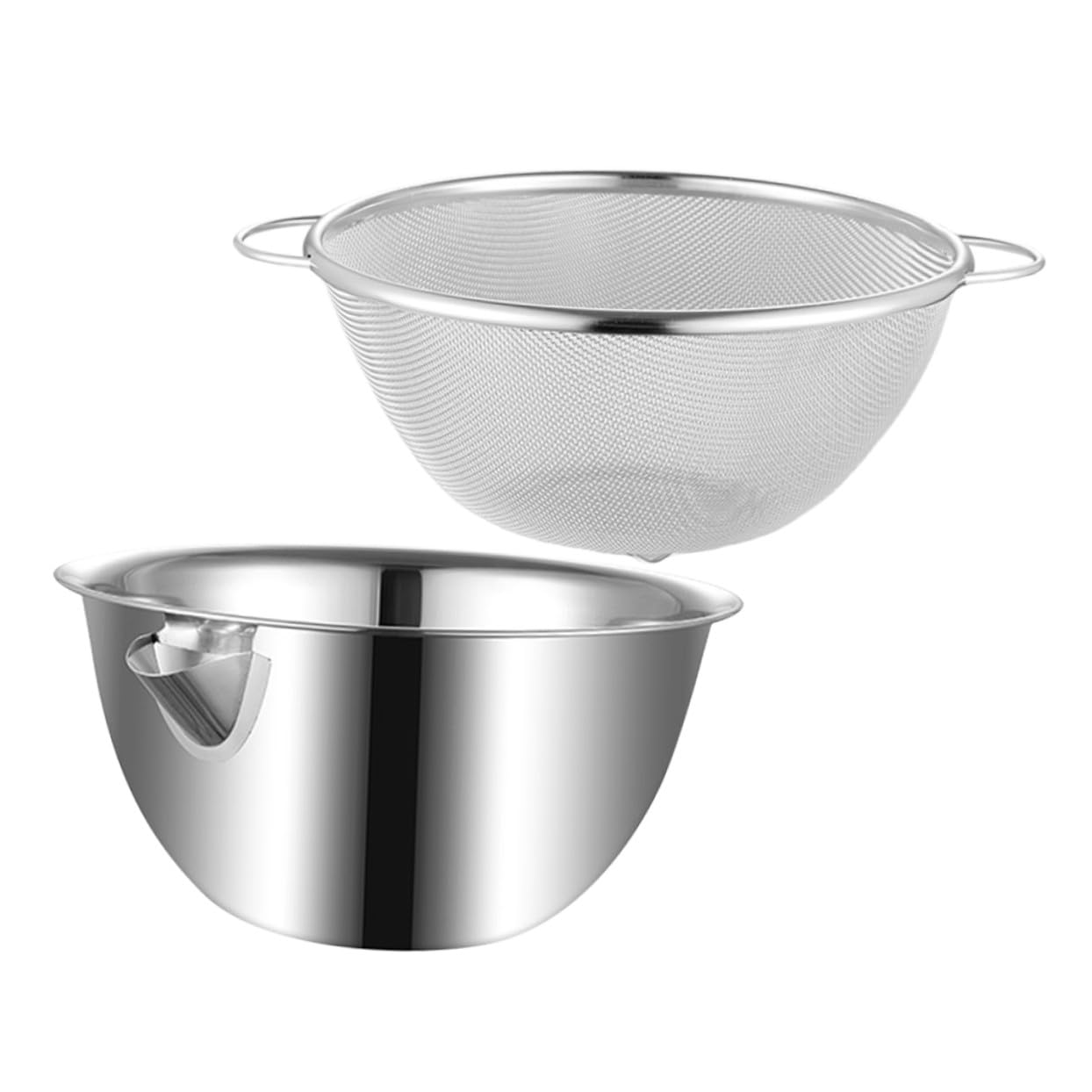 Alipis Cuenco De Arroz De Acero Inoxidable Escurridor De Frutas Cuencos De Cocina Lavabo De Cocina Colador De