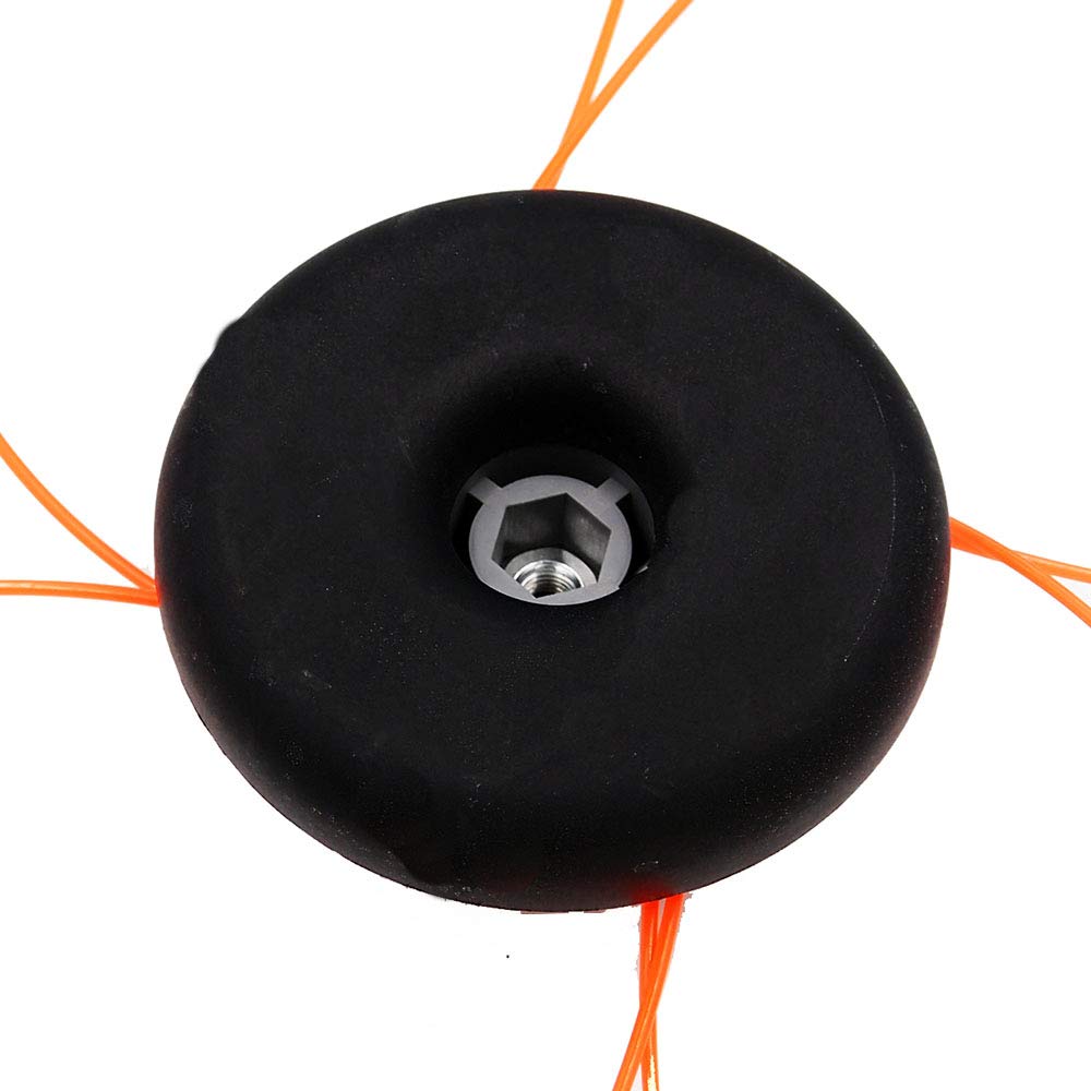 Anxingo 55-491 Trimmer Head for Uses, 095-Inch Pre-Cut Trimmer Line X4 Weed Warrior Trimmer Head Whacker Commercial (Thread Size: 10mm X 1.25)