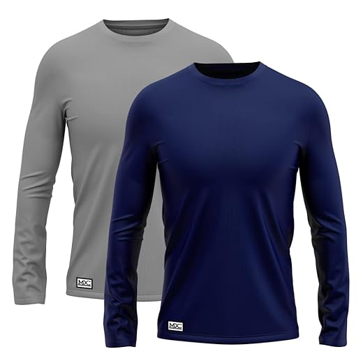 Kit 2 Camiseta Masculina Proteção UV 50+ Térmica Segunda Pele MXC BRASIL