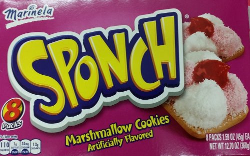 Marinela Sponch Marshmallow Cookies 12.7 Oz (Pack of 4)