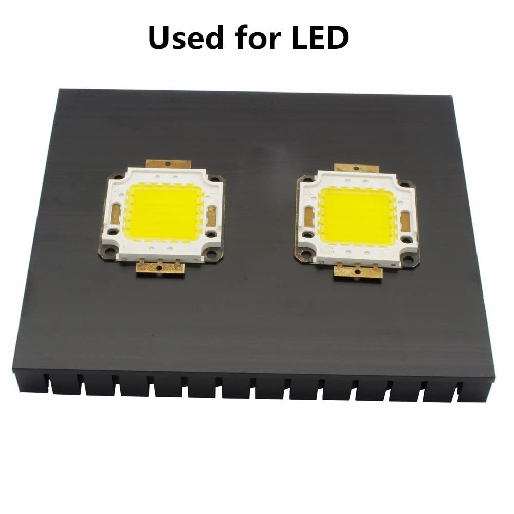 Dissipatore di calore fai da te Dissipatore di calore in alluminio 150x130x17mm Radiatore di raffreddamento del dissipatore di calore for il raffreddamento del circuito integrato con chip LED elettron