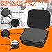 EVA Hard Case with Customizable Foam Insert, 8 x 6 x 4.2 Inch Dustproof Shockproof Protective Carrying Case, Hard Shell Zipper Case for Camera, Drones, Digital Products, Electronic Instruments & More