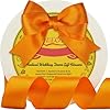 Amazon.com: LEEQE Double Face Autumn Orange Satin Ribbon 7/8 inch X 25 ...
