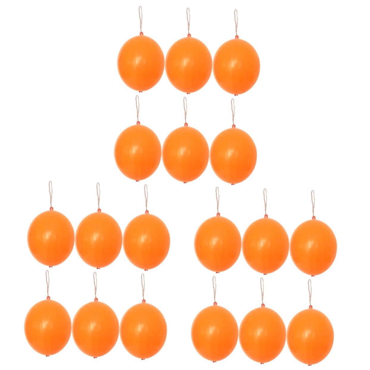 Toyvian 30 Pcs Punch Balls Balloon Birthday Games for Party Jousting Birthday Party Favors Inflatable Party Props Neon Inflator Banballon Punch Ballons for Party Orange