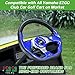 10L0L Golf Cart Steering Wheel, Universal Design Fit for Yamaha, EZGO RXV & TXT, Club Car DS, Club Car Precedent Tempo, Most Golf Cart(Blue)