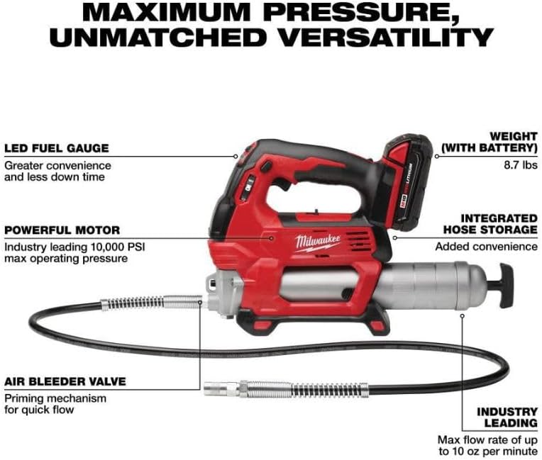 Milwaukee Electric Tool 2646-21CT M18 Grease Gun Kit