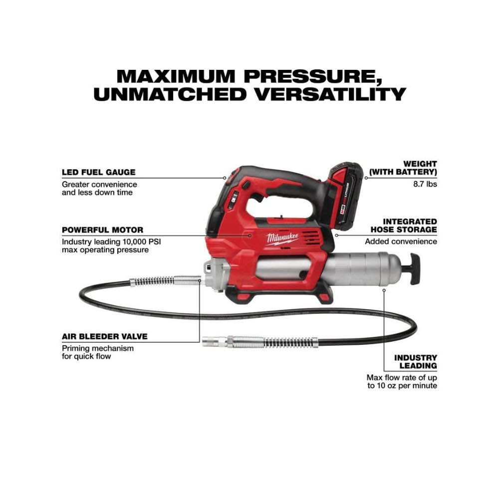 Milwaukee Electric Tool 2646-21CT M18 Grease Gun Kit