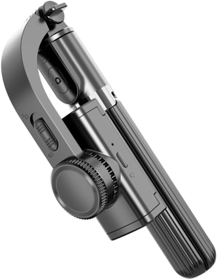 1Set Fashionable Phone Tripod Gimbal Stabilizer Creative Selfie Stick for Mobile Photography Easy to Use Smartphone Holder for Live Streaming and Capture Memories Black