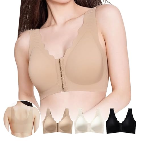 [veimia] �O�z�b�N �u���W���[ �V�[�����X�t�����g�{�^���u���W���[�y�������芴�E�傫���T�C�Y�EM-5XL�z �m�����C���[�u�� �T�|�[�g�� �e�� �ʋC�� �_�炩�� ���ߕt�������Ȃ� ����h�~ ���z�I�ȒJ�ԃ��C�N�i�C�g�u��24���Ԏg���� (�x�[�W��,5