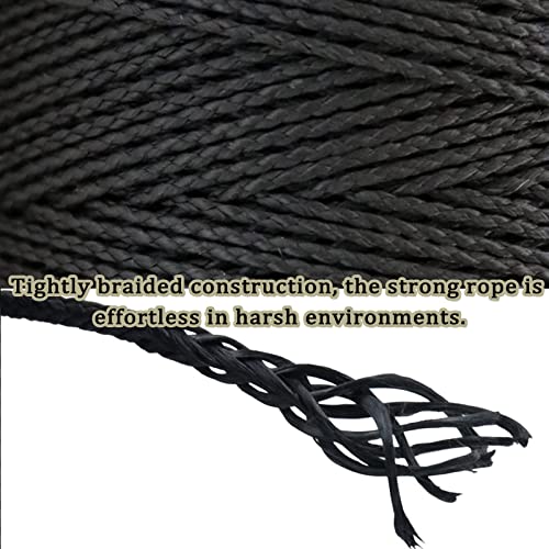 9KM DWLIFE Black Braided Kevlar String 100lb 100ft Fishing Assist Line