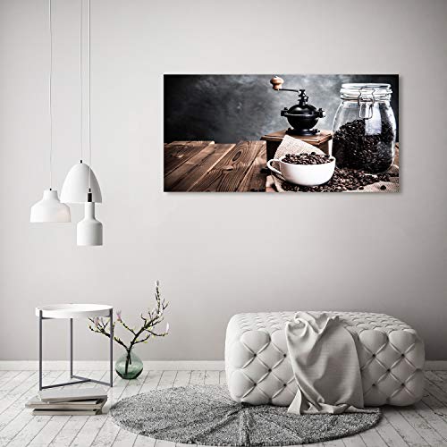Tableau en acrylique 120x60cm de qualité supérieure avec impression de moulin à café