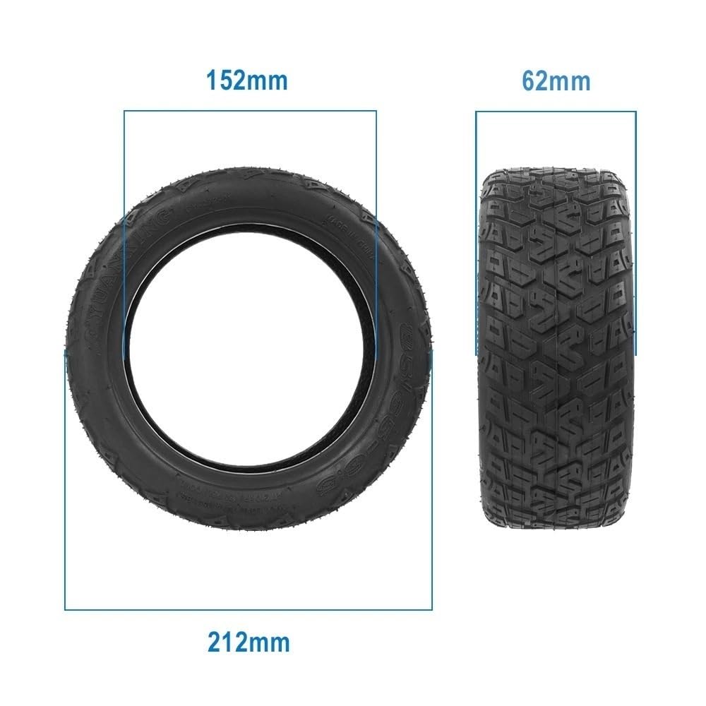 Compatibile con la Camera d'Aria in Gomma per Monopattino Elettrico Kug G-Boster/NipPro, Anteriore e Posteriore, raccordi per Pneumatici, 85/65-6,5 (Camera d'Aria)