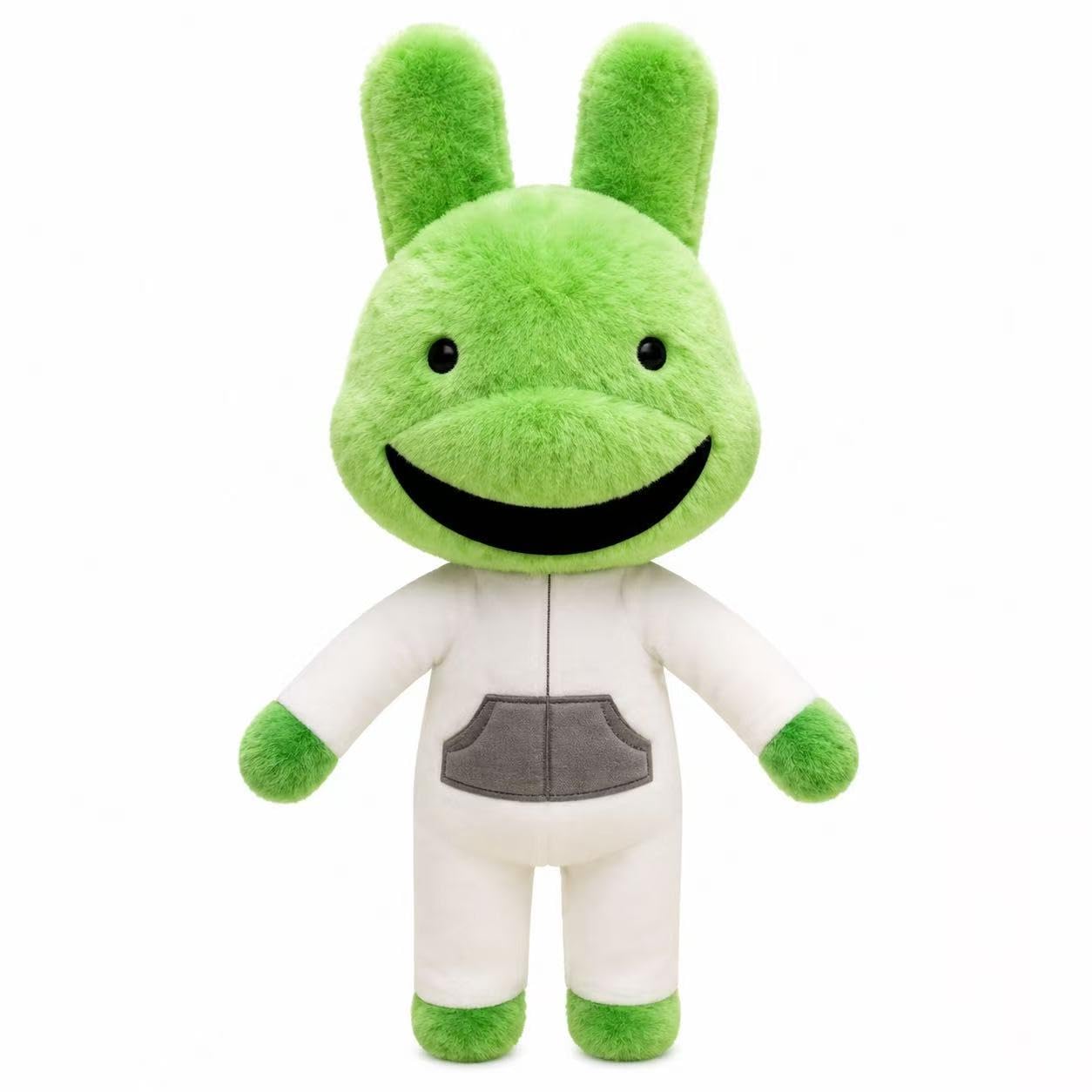 Animal Hospital Plush 9.8in Role Play Figure, Collectible for Game Fans (Green Rabbit)