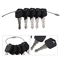 Vista 5 de GZYF Llaves de interruptor de encendido estampadas 212 reemplazan 554212, 5 llaves de encendido de repuesto para carretilla elevadora Daewoo