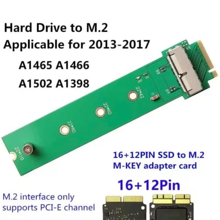 Adaptör — Macbook Ssd TO M.2 Nvme Kartı (2013-2017 Modeller için)