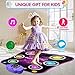 Light Up Dance Mat for Kids, Electronic Music Dance Pad with LED Lights & Wireless Bluetooth Built in Music, Birthday Gifts, Toys for Girl 4-8, 8-12 (Multicolor)