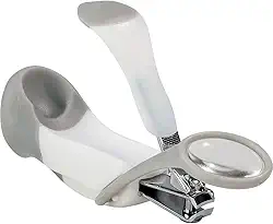 Buba Cortador De Unhas Com Lupa Baby Branco