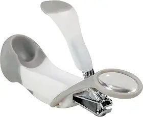 Buba Cortador De Unhas Com Lupa Baby Branco