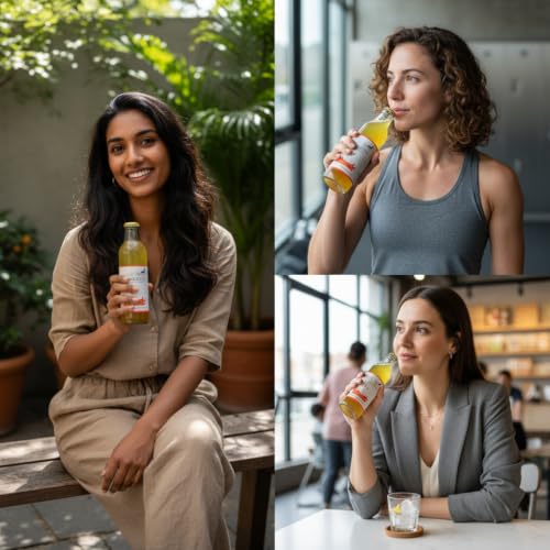Image of KAALI BILLI Kombucha Hot Chilly, Pack of 4 | Fermented Tea, All Natural, Gut Healthy Drink | 4 x 250ml | Vegan, Preservative free, Low calorie, Low sugar