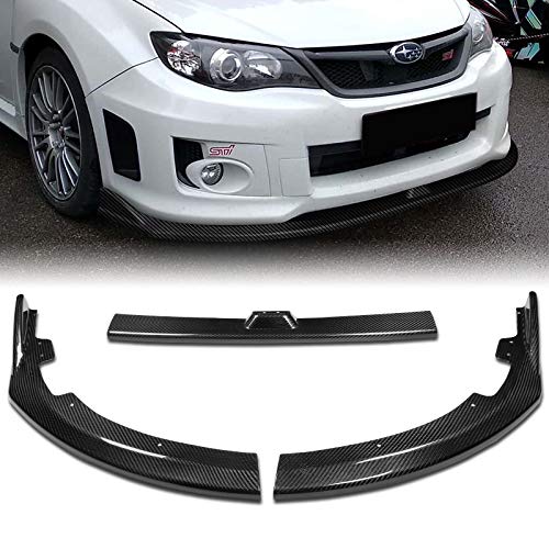 Real Carbon Fiber Front Bumper Lip - 3PC Style For 2010-2013 Chevy Camaro V6