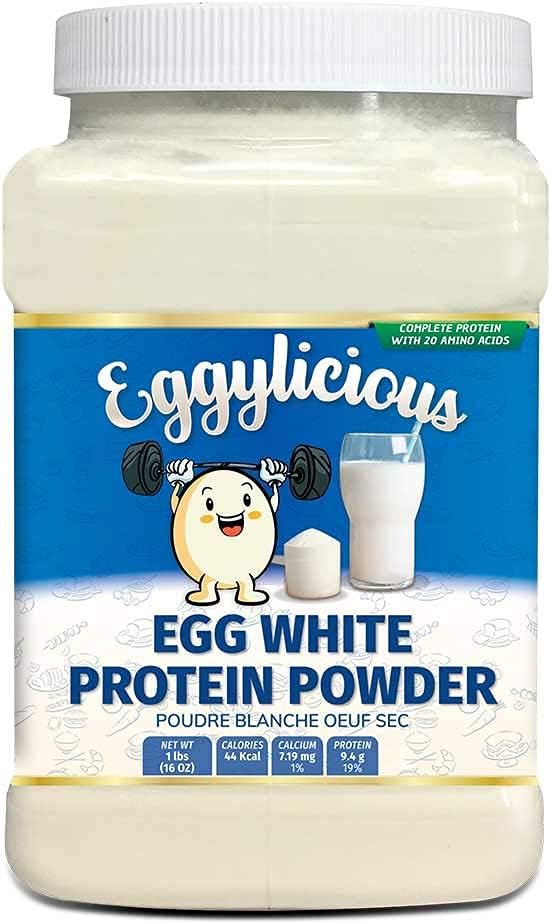 Green Heights Eggylicious Egg White (Albumin) Powder, Dried Natural Protein Powder, Made from Fresh Eggs, Pasteurized,Non-GMO, No Additives, Used for Baking Icing,1lbs(16oz)